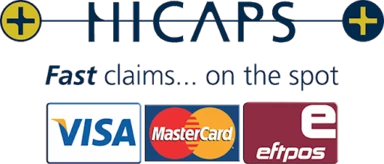 HICAPS, Visa, Mastercard and eftpos accepted